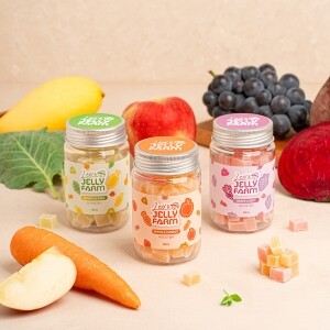 레오의 젤리팜 망고케일젤리/포도비트젤리/사과당근젤리